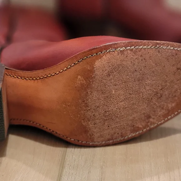 Vintage 1970s/1980s Frye Boots Size 7B Burnt Cherry 6253 - Picture 10 of 14